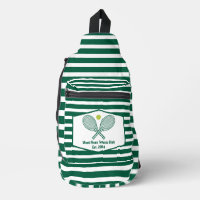 Green Striped Tennis Player Customised