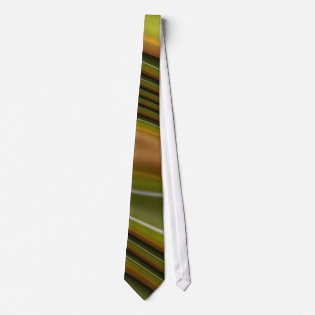 Green striped tie (Front)