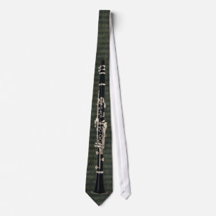 Green-Striped Tied Clarinet Tie