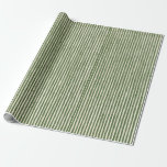 Green Striped Vintage Christmas Holiday Classic  Wrapping Paper<br><div class="desc">Repeating pattern of vintage green stripes. Perfect for balancing out your Christmas giftwrap this year. Coordinates well with "Christmas Evergreen Branches Pinecone" holiday wrapping paper.</div>