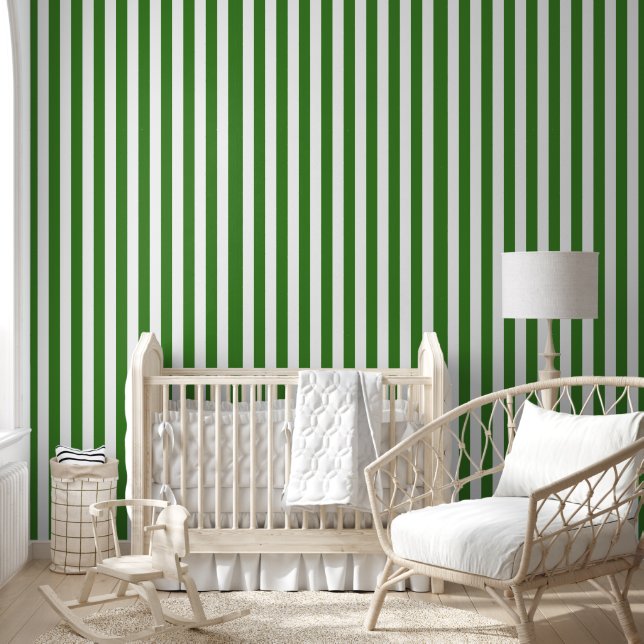 Green Striped Wallpaper (Kids)