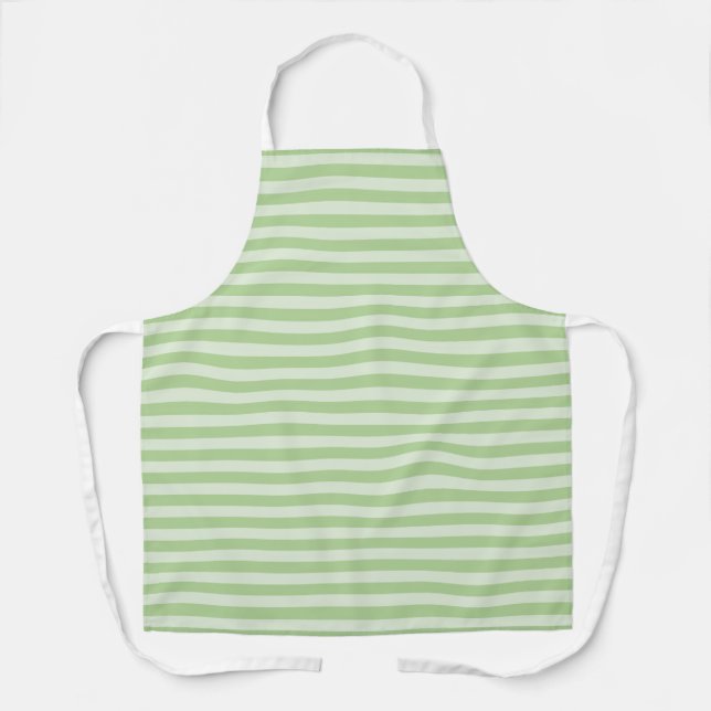 Green Stripes Apron (Front)