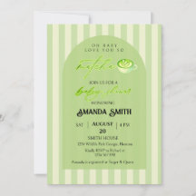  Green Stripes Arch Love You So Matcha Baby Shower