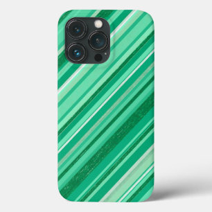 Green Stripes iPhone 13 Pro Case
