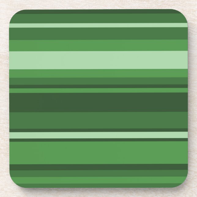 Green stripes coaster (Front)