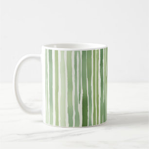 Green Stripes  Coffee Mug