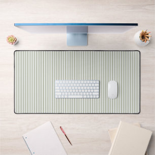 Green stripes desk mat