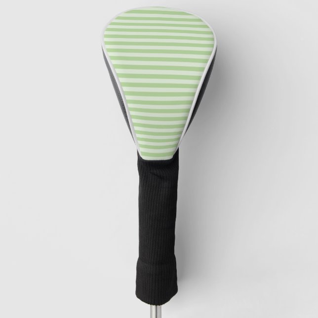 Green Stripes Golf Head Cover (Front)