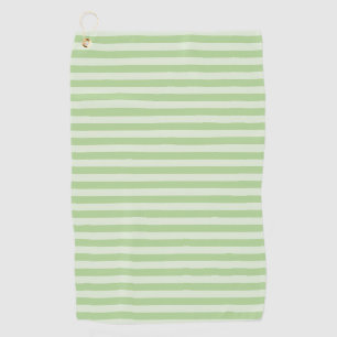 Green Stripes Golf Towel