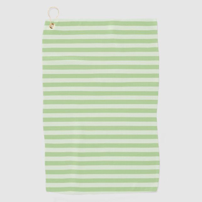 Green Stripes Golf Towel (Front)