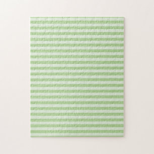 Green Stripes Jigsaw Puzzle