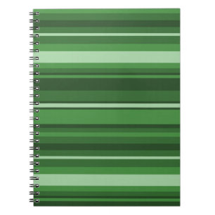 Green stripes notebook