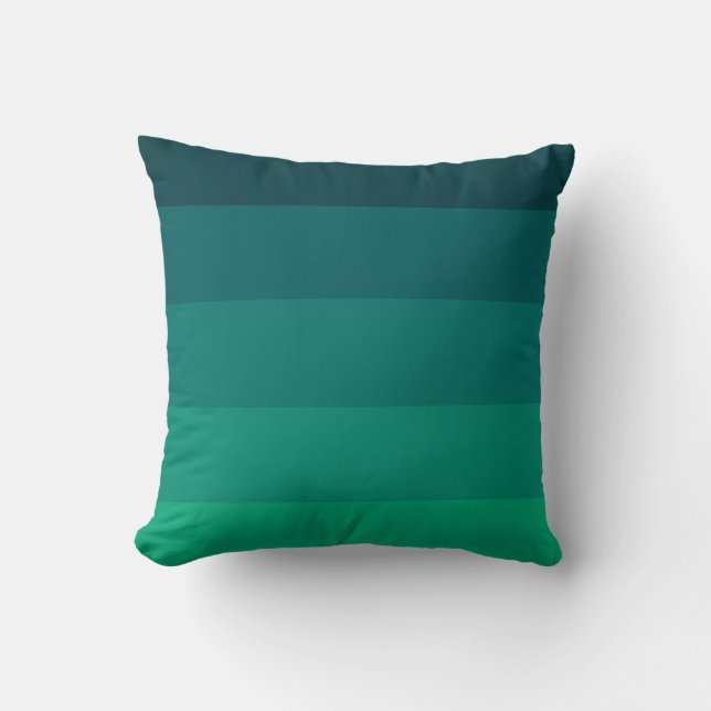 Green stripes palette cushion (Front)
