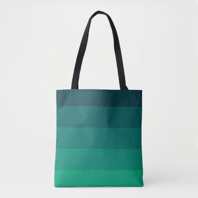 Green stripes palette tote bag (Front)