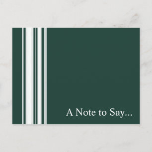 Green Stripes Postcard