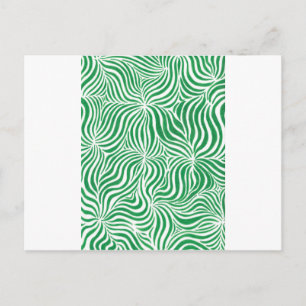 Green Stripes Postcard
