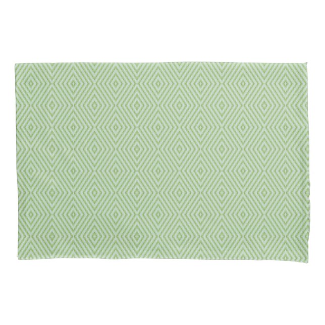 Green Stripes Squash Pattern Pillowcase (Front)