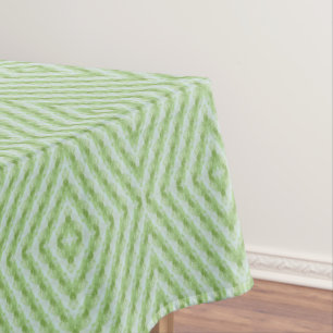 Green Stripes Squash Pattern Tablecloth