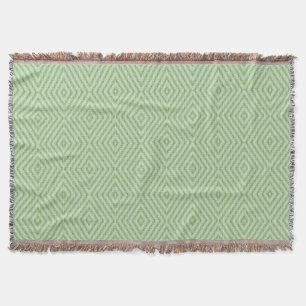 Green Stripes Squash Pattern Throw Blanket