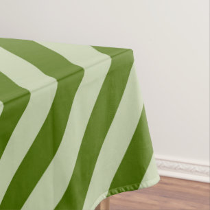 Green Stripes Tablecloth