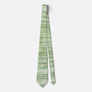 Green Stripes Tie