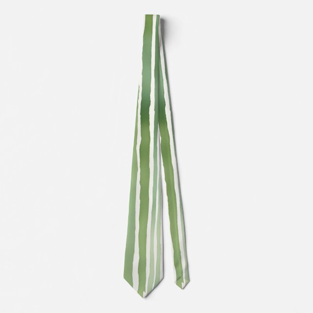Green Stripes  Tie (Front)