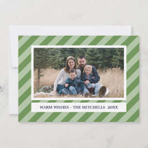 Green STRIPES   TIMELESS    CUSTOM Holiday Photo