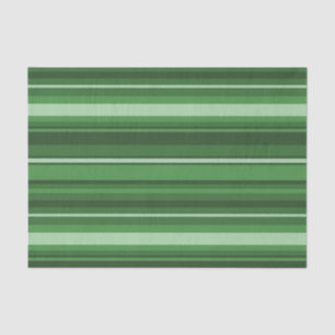 Green stripes tissue paper
