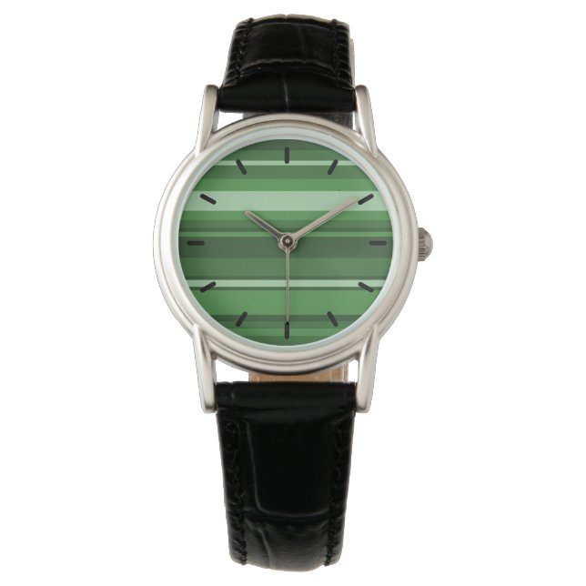 Green stripes watch (Front)
