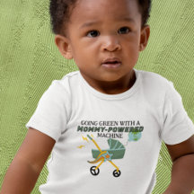 Green Stroller - Mummy-Powered Baby Bodysuit