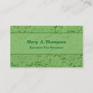 Green Stucco Texture Business Card