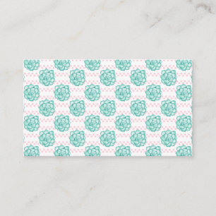 Green Succulent Business Card
