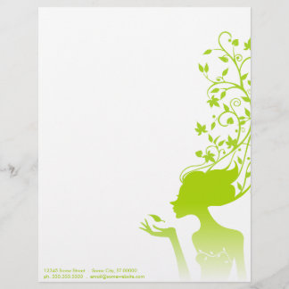 green sugar customized letterhead