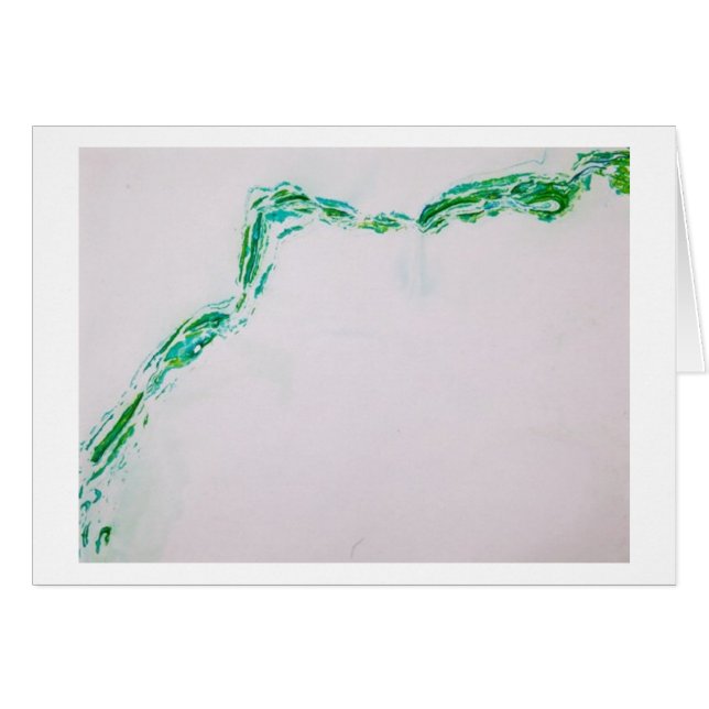 Green Suminigashi Card (Front Horizontal)