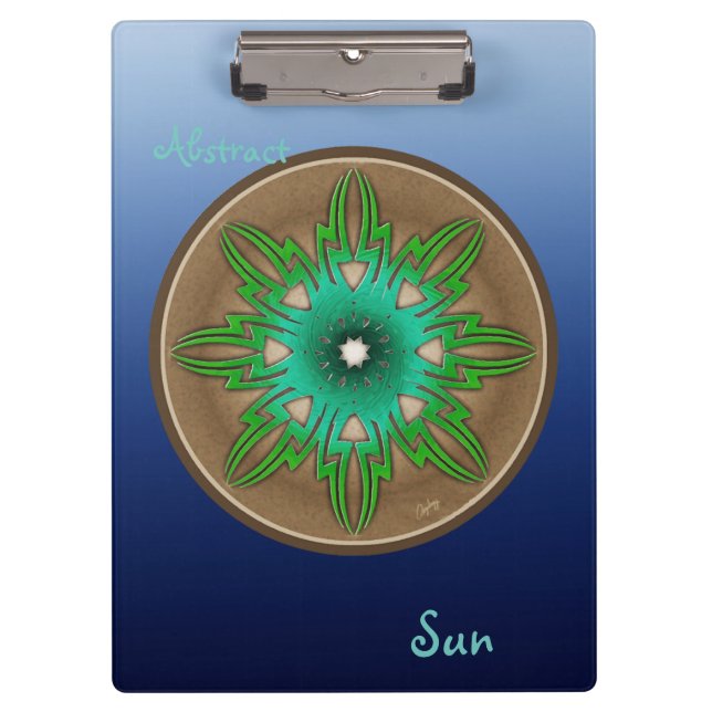 Green Sun Clipboard (Front)