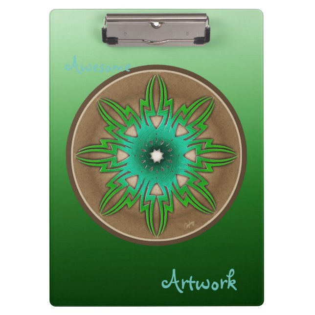 Green Sun Clipboard (Front)