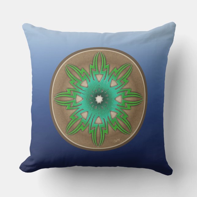 Green Sun Cushion (Front)