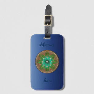 Green Sun Luggage Tag