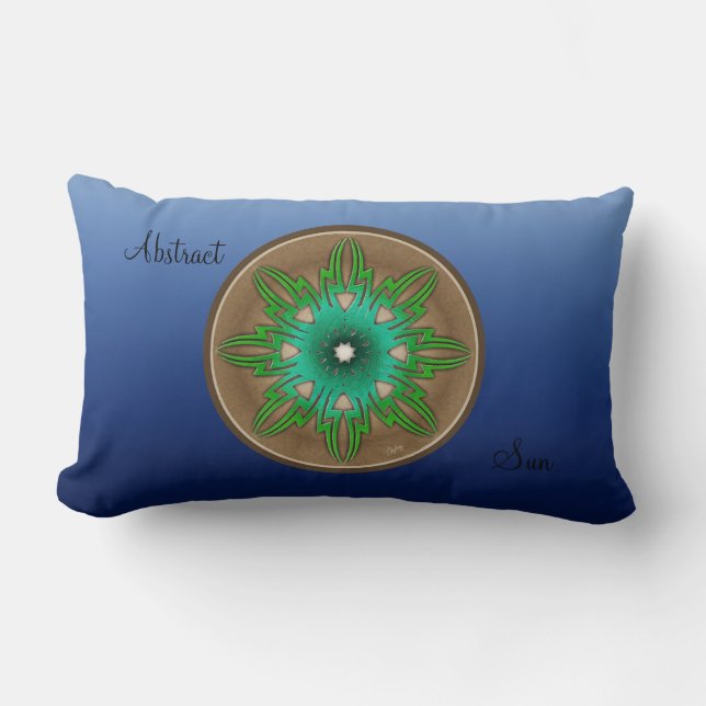 Green Sun Lumbar Cushion (Front)