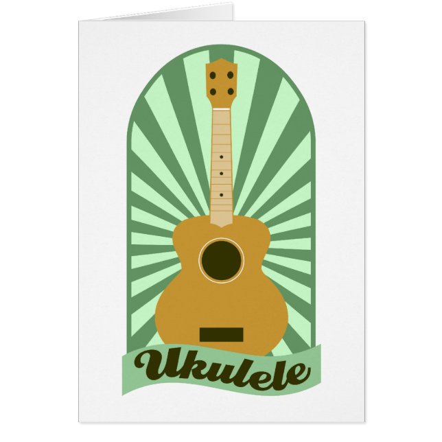 Green Sunburst Ukulele (Front)