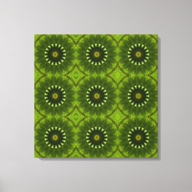 Green Suns Canvas Print (Front)