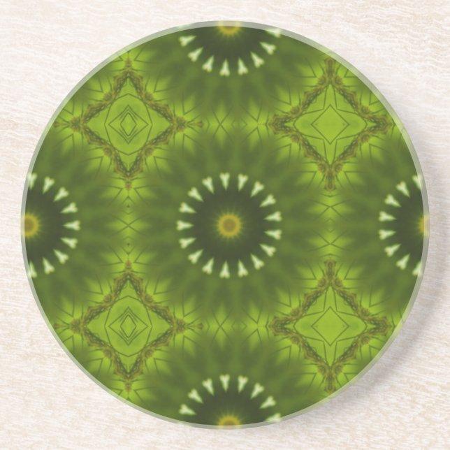 Green Suns Coaster (Front)