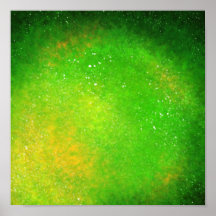 Green Supernova – Vibrant Digital Art Print