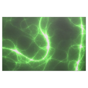 Green Surge Lightning Effects on Fabric