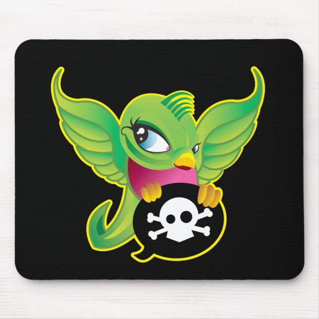 Green Swallow Mouse Mat (Front)