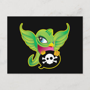 Green Swallow Postcard