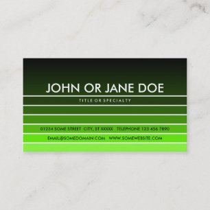 green swatch business card