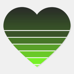 green swatch heart sticker