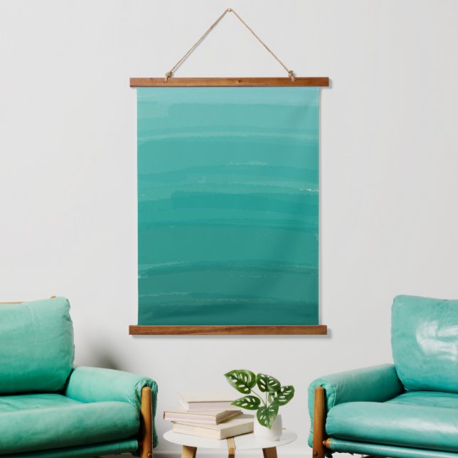 Green Sweep Ombre  Hanging Tapestry (Living Room)