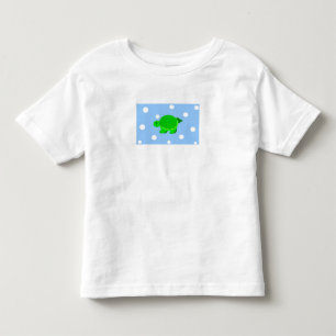 Green Swimming Turtle Toddler T-Shirt